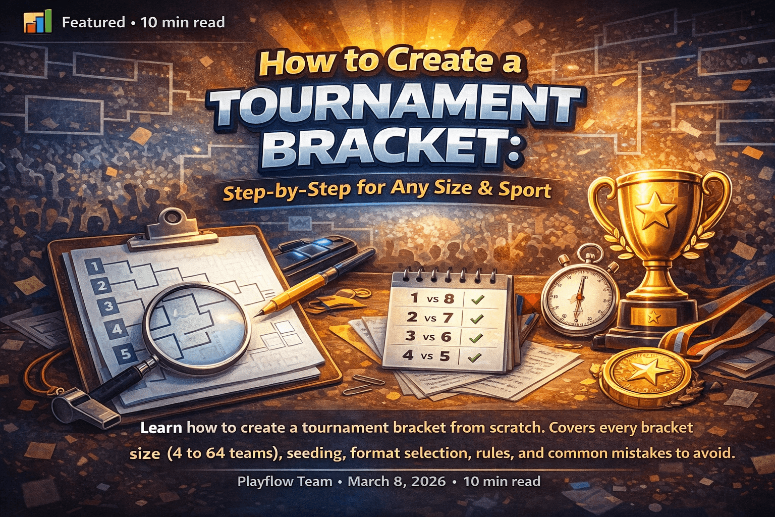 How to Create a Tournament Bracket: Step-by-Step for Any Size & Sport